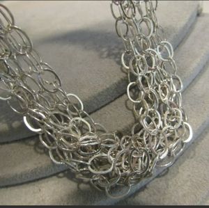 EUC: Sterling Silver Chain Link Necklace